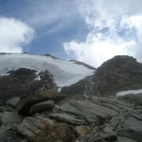 Auf dem noch weiten Weg zum Gipfel des Großen St. Angelus