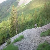 Endlich: die Baumgrenze liegt hinter uns und die Sonne erstrahlt