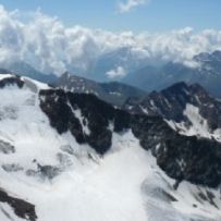 Triebenkarlasferner und Sonklarspitz vom Zuckerhütl 3505m