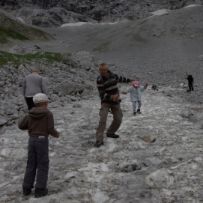 Im Wörnerkar auf Schnee