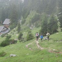 Hütte in Sicht