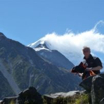 Hermann Fleischheuer am Mt.Cook & Mt.Tasman