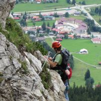 Jan im Salewa-Klettersteig