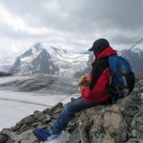 Blick von der Weißseespitze auf die Weißkugel