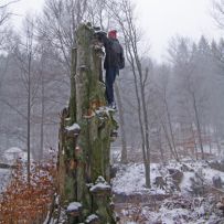 "Schwieriger Wanderpfad" je nach dem, welche Route man wählt!