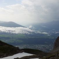 Der erste Blick auf Innsbruck