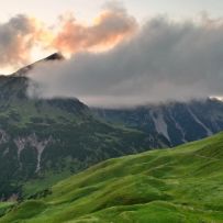 Sonnen-u. Wolkenspiele an der Anhalter Hütte