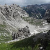 Blick von der Forc. Monfalcon di Forni zum Bivacco