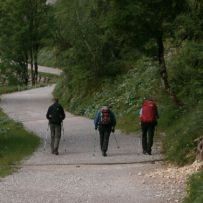 Drei Mann zum Berg