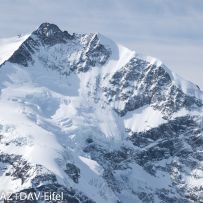 Bild 6 Der Piz Bernina mit dem Biancograt