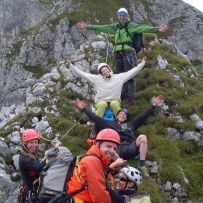 Geschafft ! Alle sind oben angekommen.