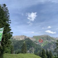 Das Prinz-Luitpold-Haus im Blick von der Schwarzenberghütte