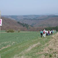 Der Start lieferte für unsere Familien einen 360° Rundumblick auf die Hunsrücker Höhenzüge bei Prosterath.