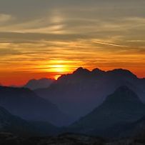 Sonnenuntergang am Ingolstädter Haus