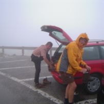 gewappnet gegen den Regen...