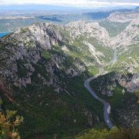 Übergang der Schlucht zum Lac de St. Croix